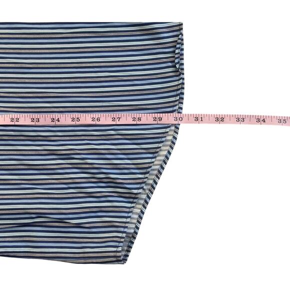 Pronto Uomo Blue Striped Button-Down Mens Size XXL - Picture 4 of 5